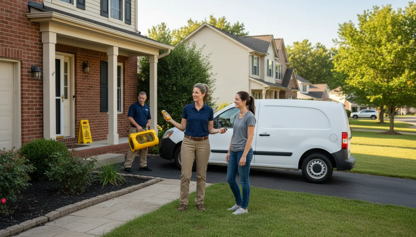 Residential water damage restoration in Wiggins, MS